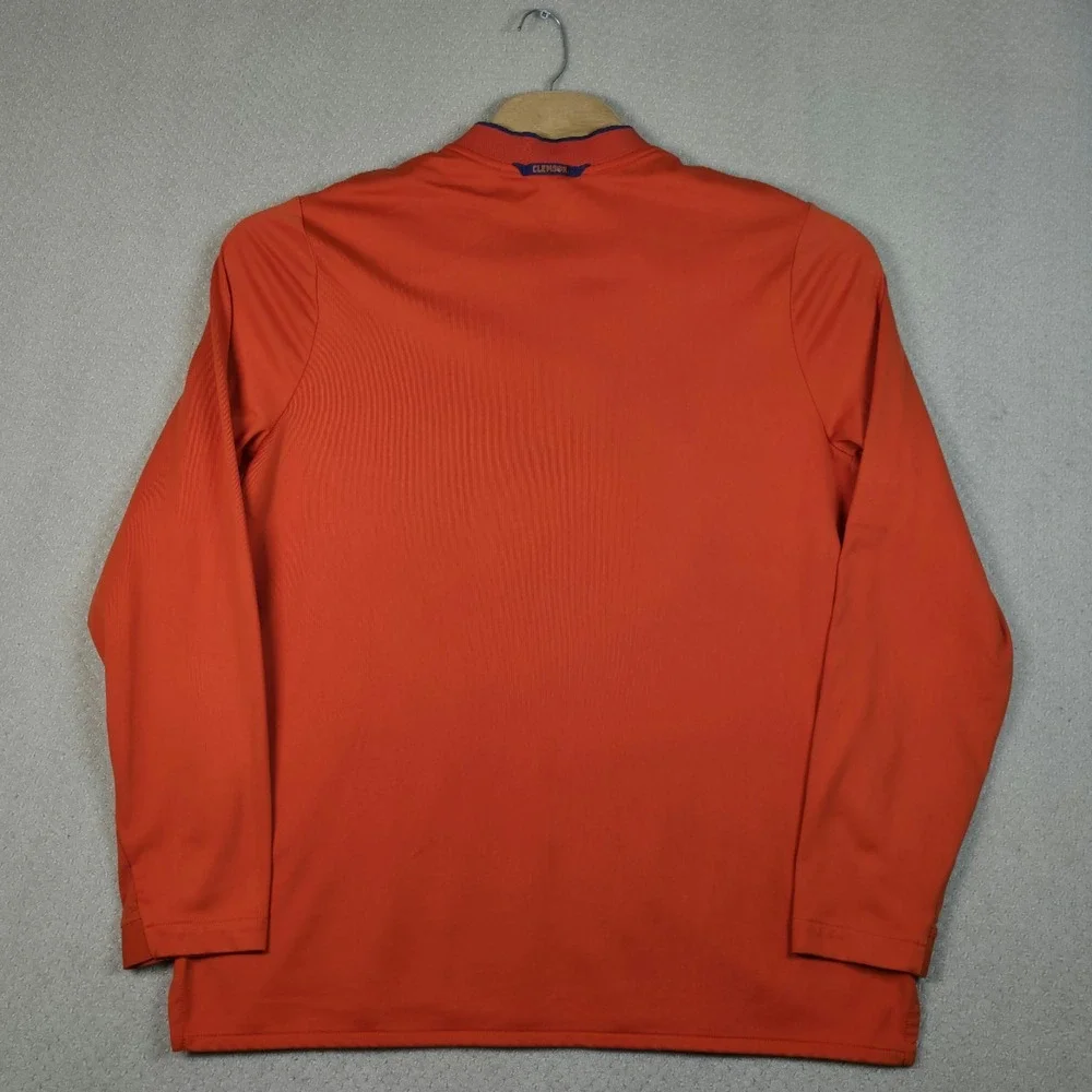 Official‎ Nike Clemson Tigers Men's XL Dri-FIT 1/4 Zip Pullover Orange Football